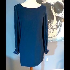 Betsy and Adam Navy Cocktail Dress